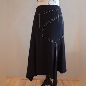 Black Asymmetrical Skirt